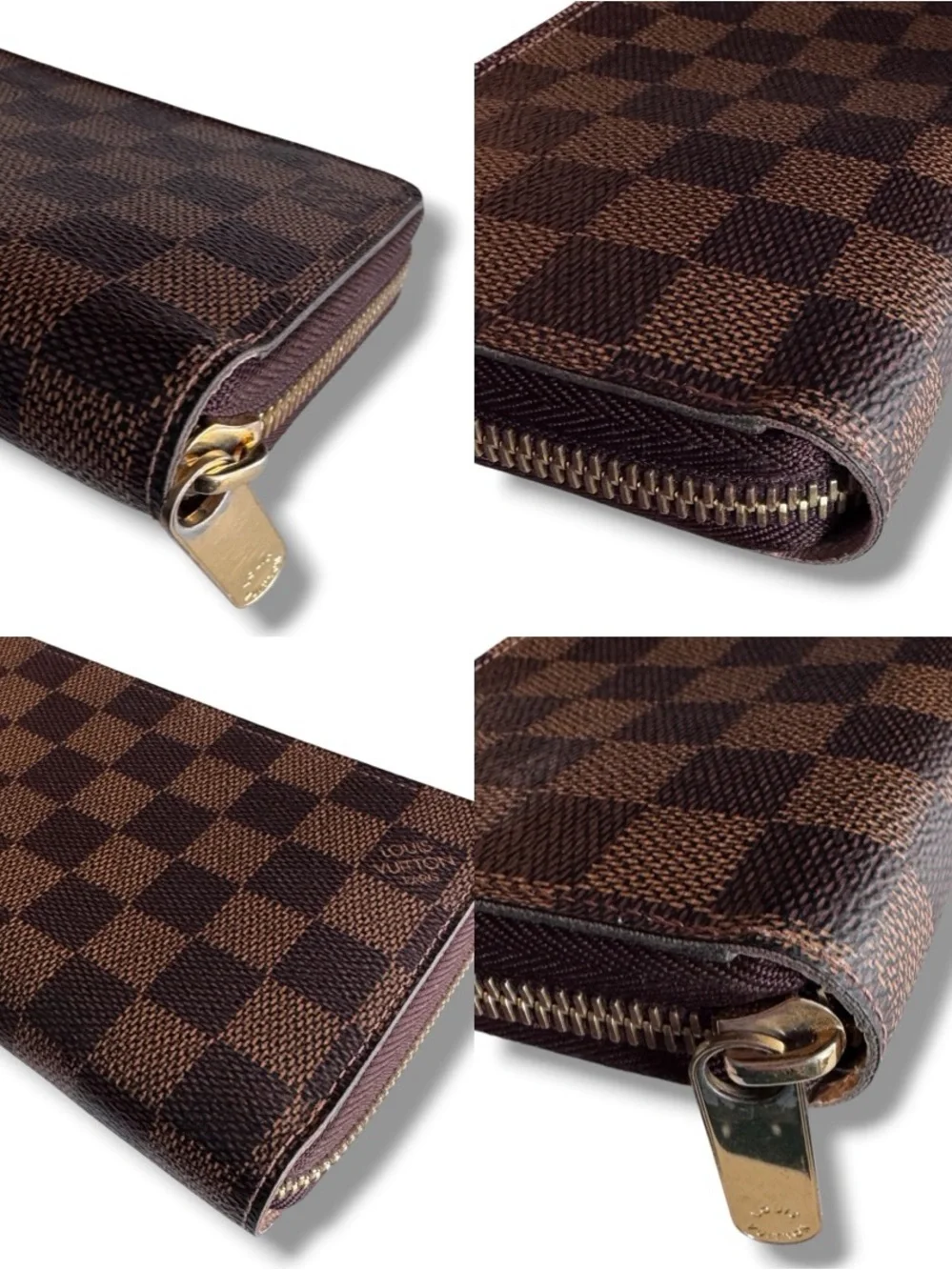 Louis Vuitton Zippy Wallet Damier Ebene Rose Ballerine N60046 COA + D/B + Box